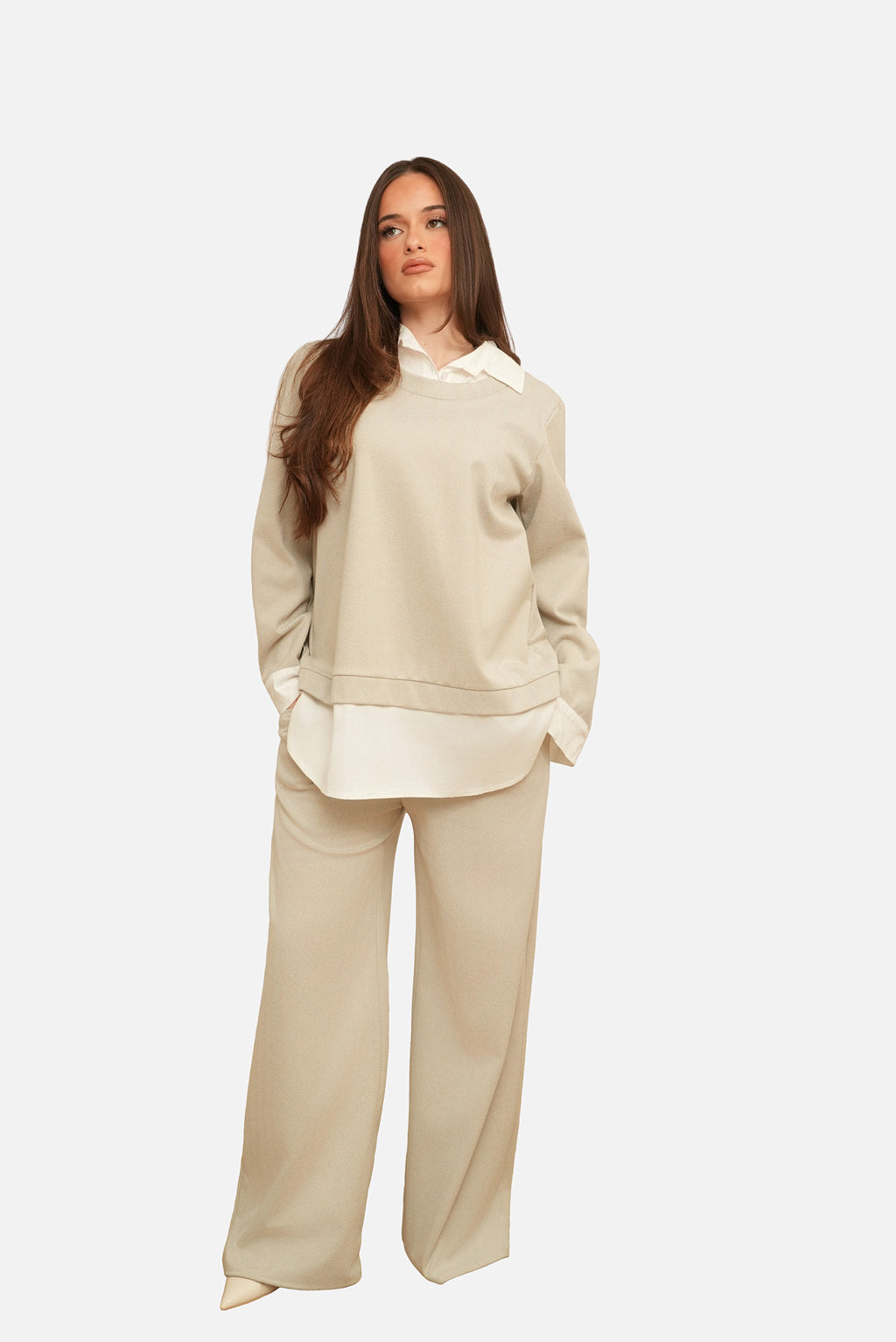 The Crossed Tailored Set