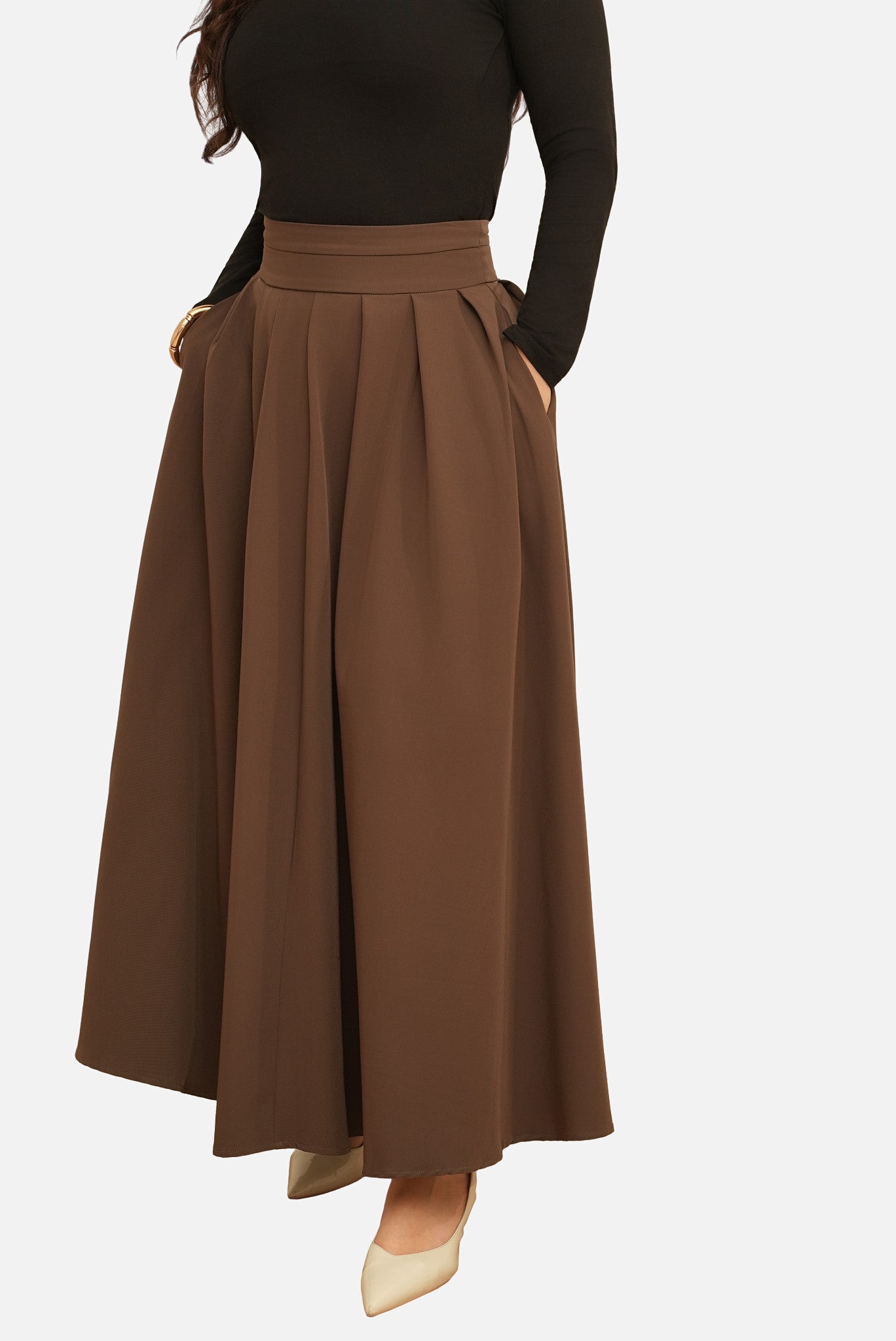 Fluid Pleated Skirt